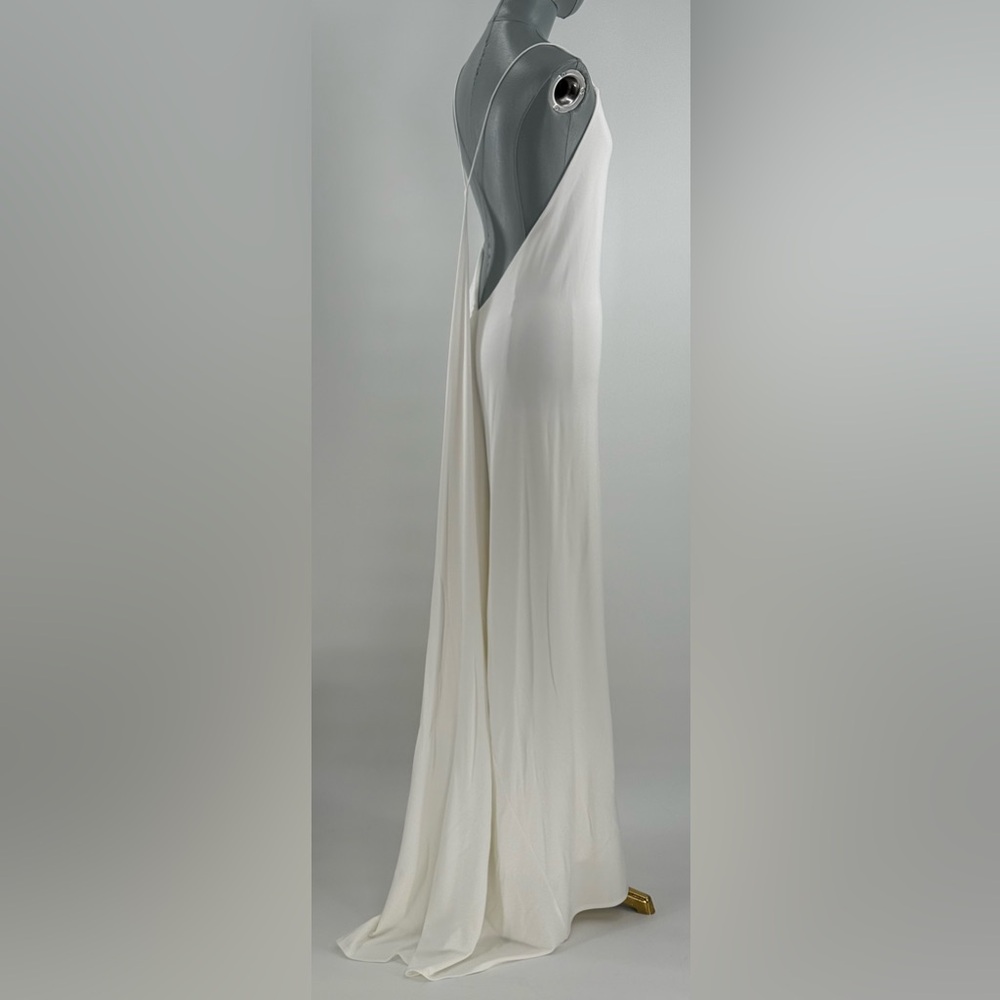 🆕 RAT & BOA 🧿 NWOT Amora Back Draped Jersey Dress, White - Sz XS - Picture 9 of 15